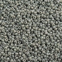 Miyuki Seed Bead 11/0 APX 22g - Frosted Glazed Rainbow Grey Matte AB Japanese Glass Seed Beads