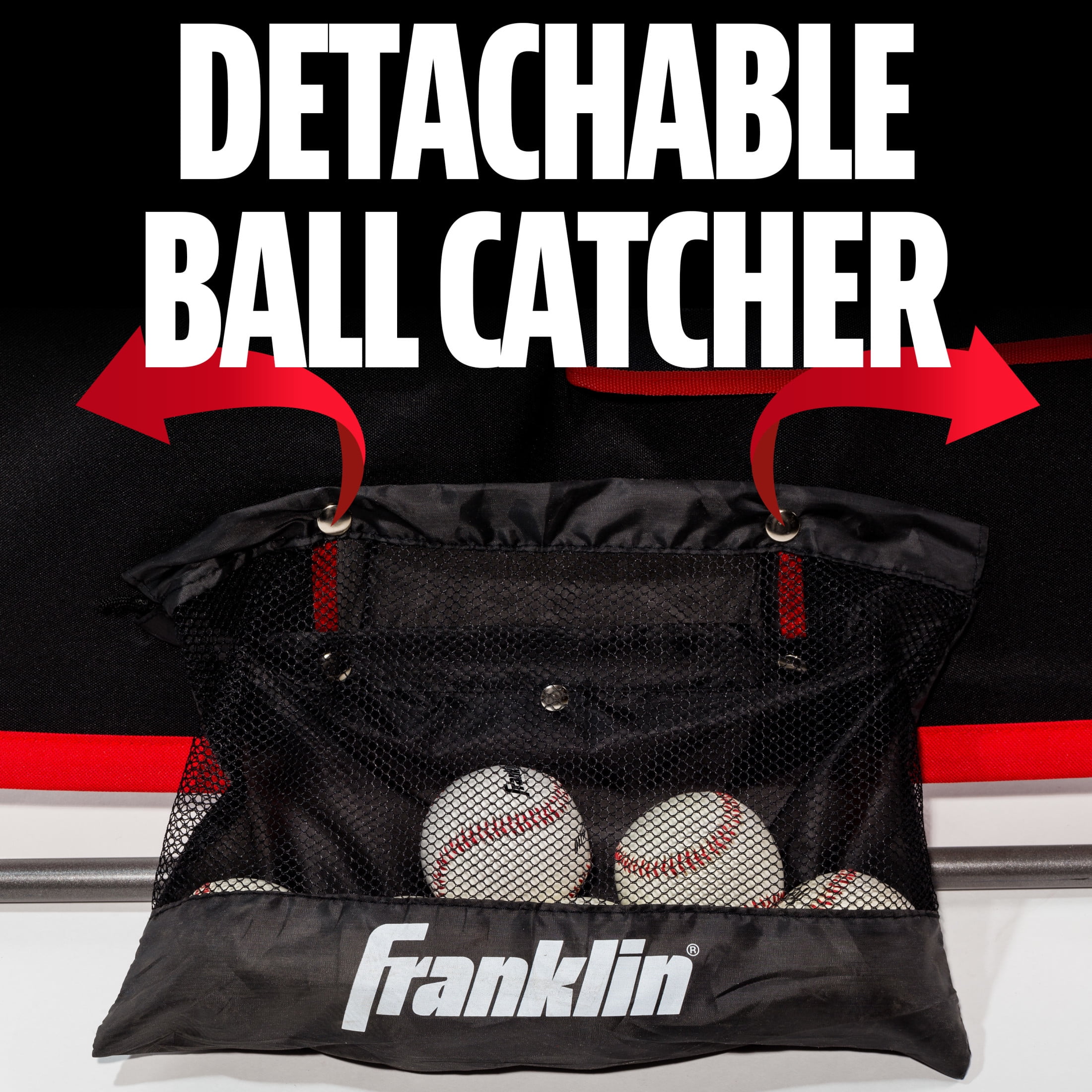 Franklin Sports Baseball Pitchback Rebounder Net with Pitching Target, 68 in