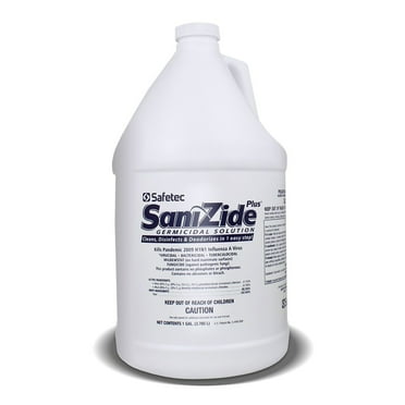 SaniZide Plus Surface Disinfectant Cleaner Liquid 1 gal. Jug Ammonia Scent 1 Ct 34815