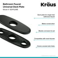 thumbnail image 2 of Deck Plate for Bathroom Faucet in Matte Black, 2 of 4