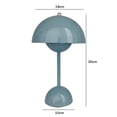 thumbnail image 3 of Moderna lámpara LED de noche con luz de ambiente, lámpara de escritorio táctil para dormitorio, comedor, decoración del hogar (azul piedra) Tmvgtek Para Estrenar, 3 of 3