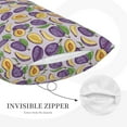 thumbnail image 3 of Daiia Plum Bedding Waterproof Pillow Protector Zippered Queen – Bed Bug Proof Pillow Encasement-20"x30", 3 of 6