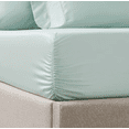 thumbnail image 2 of Hotel Signature Sateen Egyptian Cotton 400 Thread Count 6-Piece Sheet Set- Misty Blue, 2 of 3