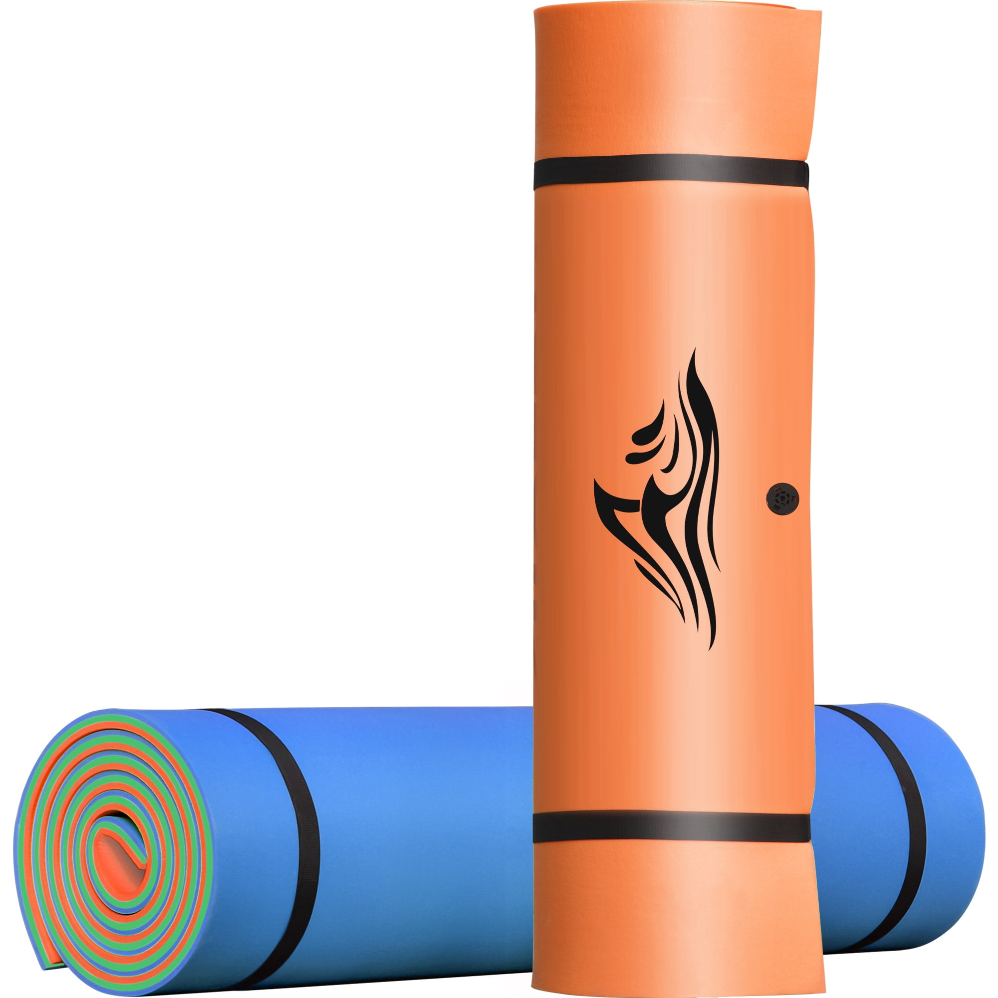 CIPACHO 3-Layer XPE Floating Water Mat with Storage Straps, 12' x 6', Orange CIPACHO 3-Layer XPE Floating Water Mat with Storage Straps, 12' x 6', Orange