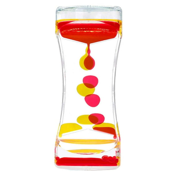 Minuterie Liquide Colorée Jouets de Soulagement de l'Anxiété Minuterie à Mouvement Liquide Minuterie à Bulles Sablier à Huile Jouets pour Enfants et Adultes