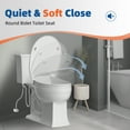 thumbnail image 2 of CADOVE Elongated Bidet Toilet Seat with Gentle Slow-Close Mechanism, Non-Electric Bidet Attachment for Toilet Seat Boasting Dual Nozzles, Bidet Sprayer with Adjustable and Self-Cleaning Nozzles, 2 of 6