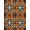 Orange, Pattern 3, variant on ODIKA 4' x 6' Machine Washable Non-Slip Area Rug, geometric checkered High Traffic Rug, Orange, 1258411