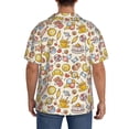 thumbnail image 5 of Cauagu Coffee Donuts Men's Short Sleeve Button Down Hawaiian Shirt for Men Bowling Shirts Casual Summer Beach Shirt,3X-Large, 5 of 6