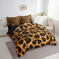 thumbnail image 3 of Homewish Teenagers Cheetah Print Bedding Comforter Set 7-Piece,Woodland Animal Leopard King Bedding Sets,Black Brown Ultra Soft Bed Sheets,Luxury Bedroom Decor,Reversible, 3 of 8