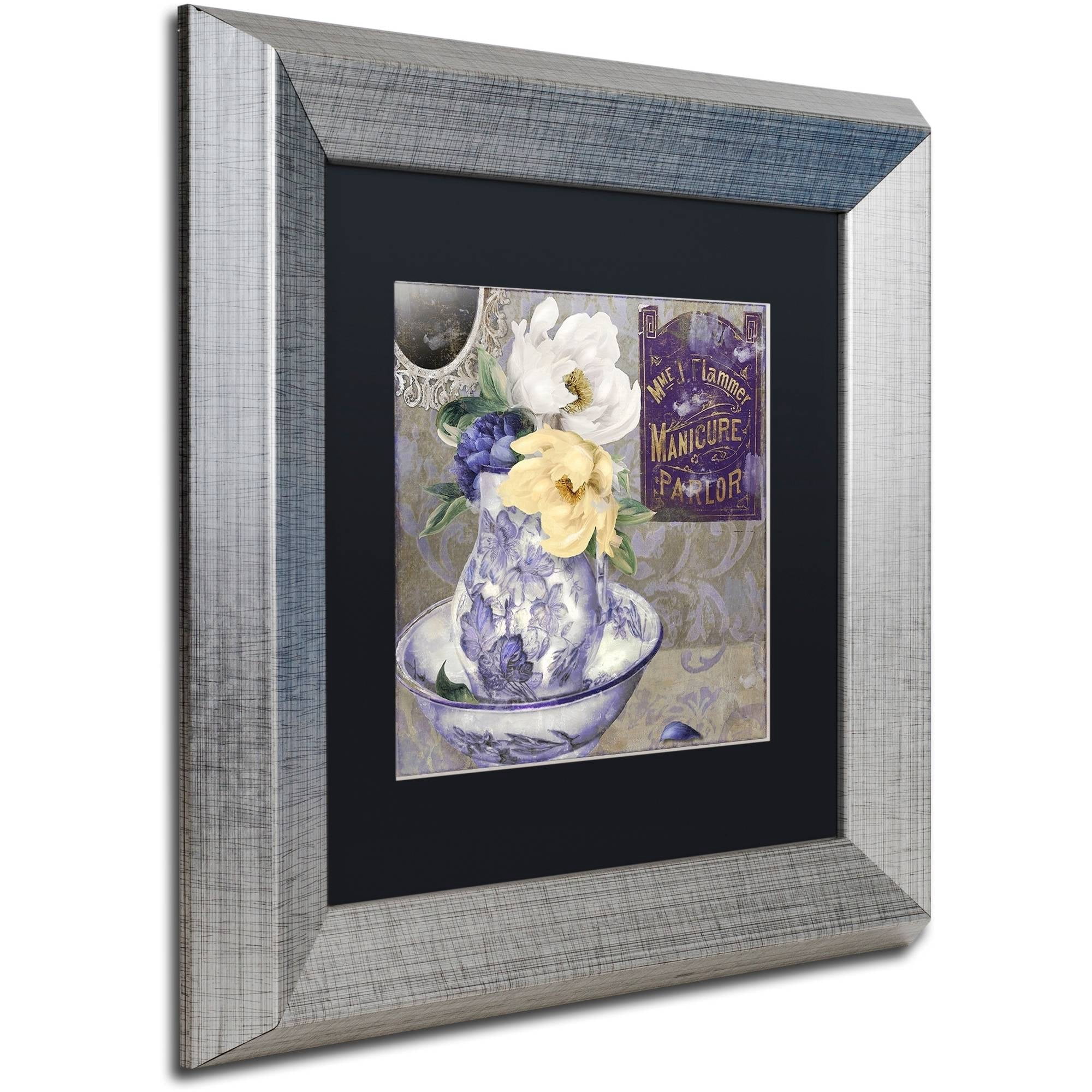 Trademark Fine Art "Tableaux II" Canvas Art by Color Bakery Black Matte, Silver Frame