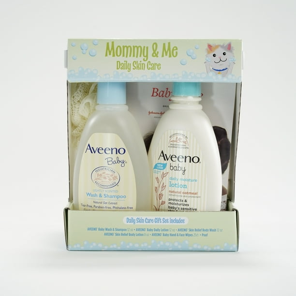 Aveeno Mommy & Me Skincare Baby Gift Set, 5 Pieces