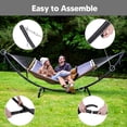 thumbnail image 6 of SUNCREAT Hammocks Standing Patio Hammock, Portable Hammock with Stand Foldable, Patent Pending, Dark Gray, 6 of 9