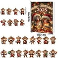 thumbnail image 4 of YIKA 2025 Christmas Countdown Calendar Cute Acrylic Decoration Holiday Gifts Box For Family Friend Christmas Decoration, 4 of 8