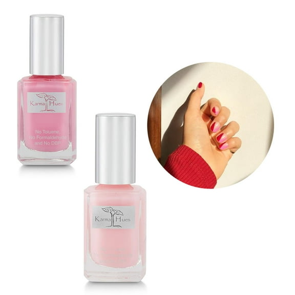 karma Organic beautiful Combination of Natural Nail Polish-Non-Toxic Nail Art, Vegan and Cruelty-Free Nail Paint