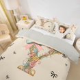 thumbnail image 3 of Catabedysis Bowknot Monogrammed Print Bedding,Initial Letter Y Duvet Cover Full For Girls,Light Gray Reversible,3 Pieces,1 Duvet Cover and 2 Pillowcases, 3 of 6