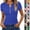 02# Blue, variant on Womens Short Sleeve Henley Shirts Ribbed Slim Fitted Tee Summer Work Tops 2026 Button Blouse Spring Vacation Clothes,Dark Green L