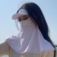 thumbnail image 3 of YAOBAMM Cycling Headgear Summer Sunscreen Face Hood Cool Touch Breathable Face protective Solid Color Full Protection Outdoor Lace Up Neck Protection, 3 of 6