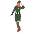 thumbnail image 2 of 42" Red and Green Elf Women Adult Christmas Costume - Small, 2 of 2