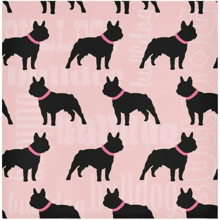 

BESTKITTY Black Bulldog Stylish Cloth Napkins 20x20 Inch Washable Dinner Napkins Soft Comfortable Reusable Cloth Napkins for Dinning Wedding Festivals Party 1pcs