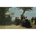 thumbnail image 3 of Gustave Maincent 24x16 Black Modern Framed Museum Art Print Titled - Taste it on the Terrace, 3 of 5