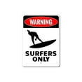 thumbnail image 2 of Surfers Only Novelty Sign, Metal Wall Decor - 10x14 inches, 2 of 4