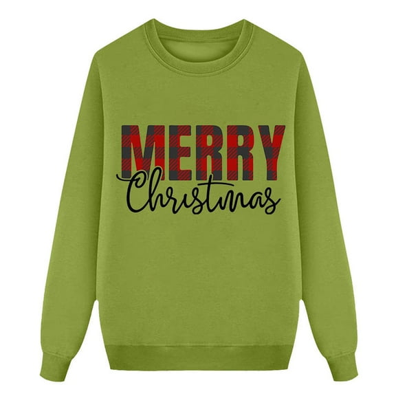 Familys Christmas Sweatshirt Cute Soft Christmas Sweater Pullover Soft Holiday Merry Christmas Couples Sweatshirts for Mom Dad Kids