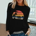 thumbnail image 1 of EQWLJWE Chandails à Manches Longues pour Femmes Entraînement Mode T-Shirts de Printemps Imprimés à Manches Longues Col Rond Décontractés Hauts T-Shirts Vêtements d'Automne pour Femmes, 1 of 6
