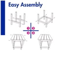 thumbnail image 6 of FODINGHILL Outdoor Side Table Set of 2,All Weather HDPE Adirondack Patio Table,Square End Table for Pool Balcony Deck Porch Lawn Backyard,Blue, 6 of 9