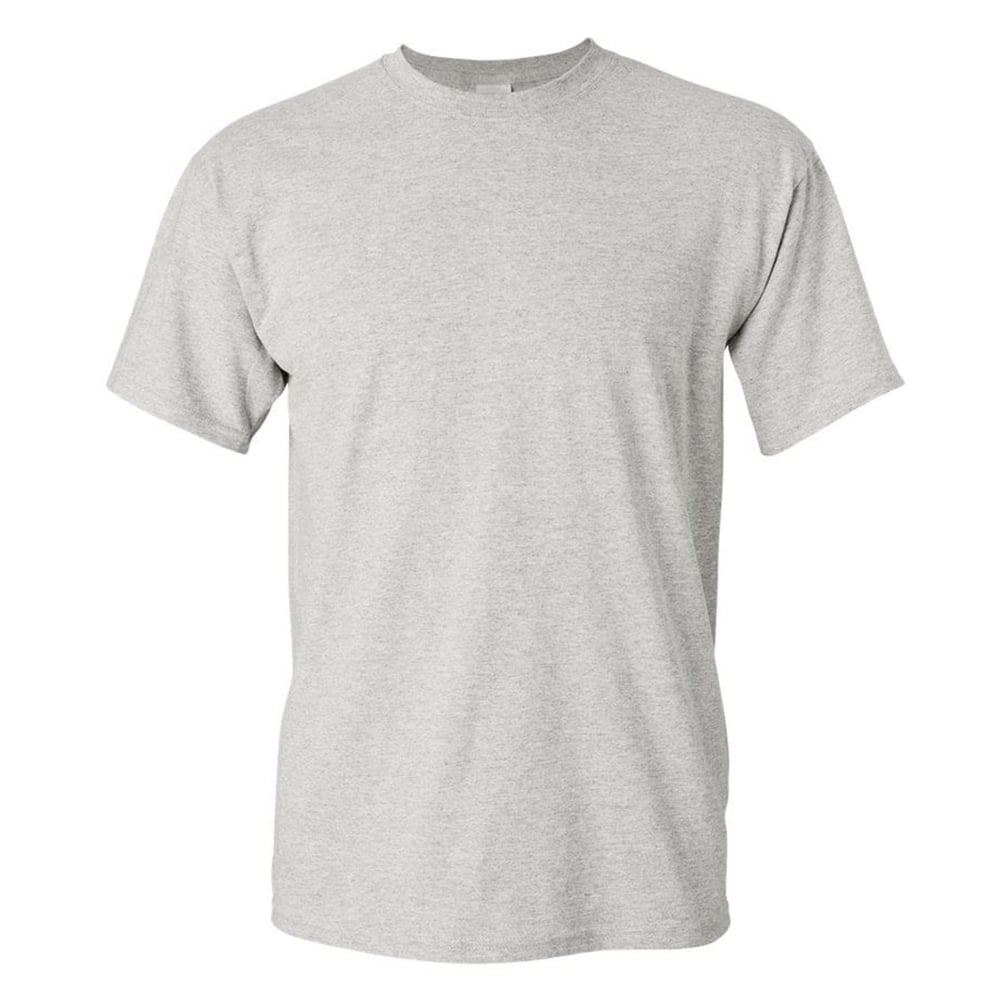 Gildan Men's 5000 Heavy Cotton Short Sleeve T-Shirt Ash Grey XL ...