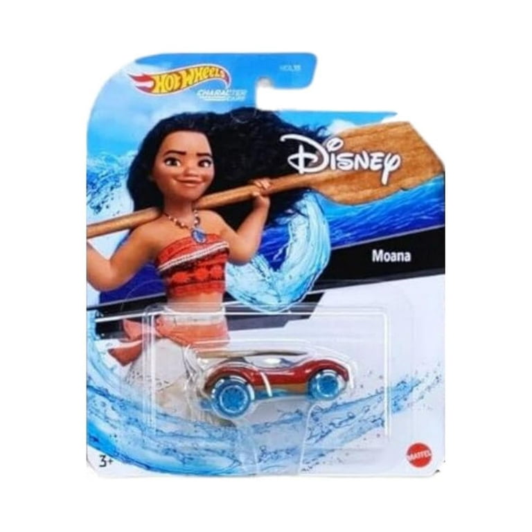 Hot Wheels Maui and Moana Character Cars, 2-Pack Collectible Die