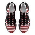 thumbnail image 5 of Red And White Stripes, Background Walking Shoes for Men Woman Lightweight Tennis Fashion Elastic Sports Shoes Cushion Basketball Shoes, 5 of 7