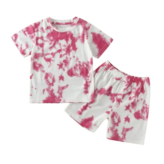 Futezty Toddler Boys Clothes Summer Outfit Sets, 2pcs Toddler Baby Boy Short Pants Set Short Sleeve Contrast Color T-Shirt Tops   Shorts 3T 4T 5T Kids Casual Summer Outfits