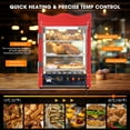 thumbnail image 3 of WeChef 3 Tier Commercial Food Warmer Display Case Countertop Pizza Top Rack 600W, 3 of 9