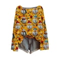 thumbnail image 2 of Chandails d'Hiver Grande Taille pour Femmes Mode Décontractée Imprimé de Noël Chandail à Manches Longues Jaune G, 2 of 3