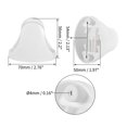 thumbnail image 2 of Soporte de ducha de mano ajustable de ABS blanco de 70x50x56mm, 2 of 5