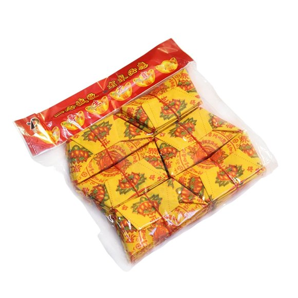 Thinsony 60 Pcs, Lingots de Lotus, Compact Ancestral avec Degns, Adapté pour le Culte Ancestral, Chinois