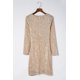 thumbnail image 2 of ABPHQTO Vestido de lentejuelas a la cadera con nudo albaricoque para mujer, 2 of 5