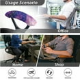 thumbnail image 7 of SCRAWLGOD Mermaid Scales Galaxy Stretchable Office Chair Slipcover with Arm Rest Slipcovers 4 PCS Comfy Rotating Chair Cover Anti-Dust Breathable Swivel Chair Protector, 7 of 7