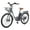 Black, variant on 26" Electric Bike for Adults 7 Speed 20mph 500W Ebike for Women Men Seniors, White