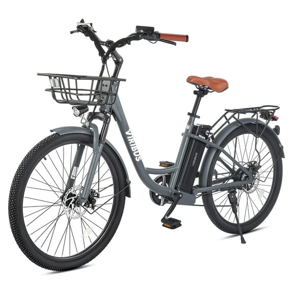 26" Electric Bike for Adults 7 Speed 20mph 500W Ebike for Women Men Seniors, Black