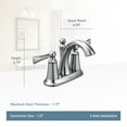 thumbnail image 2 of Moen 4505 Wynford Centerset High-Arc Bathroom Faucet (Valve Included) - Nickel, 2 of 6