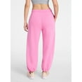thumbnail image 3 of Athletic Works Women's and Women's Plus Fleece Barrel Leg Pants, Sizes XS-4X, 3 of 5