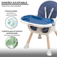 thumbnail image 2 of Silla Alta Bebé Periquera De Comer Ajustable Infantil 4 En 1, 2 of 7
