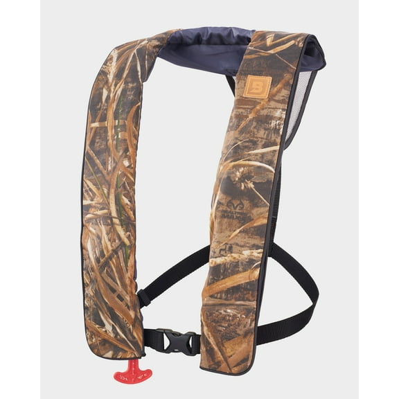 Bluestorm Gear Cirrus 26 Inflatable PFD Life Jacket (Max5 Camo) | US Coast Guard Approved Automatic/Manual Life Vest for Adults