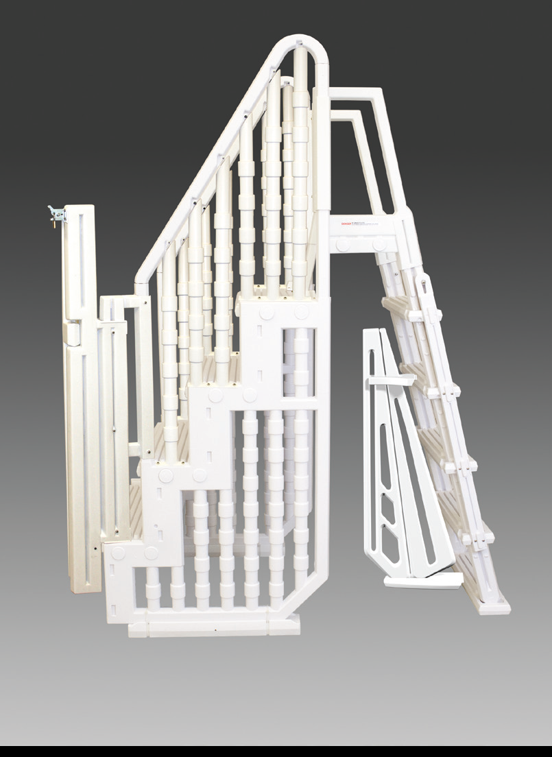 Aqua Select Everest Entry Step System Above Ground Pool Step 350 Lb