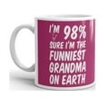 thumbnail image 2 of 11 oz Grandma Gifts I'm 98% Sure I'm The Funniest Grandma on Earth Funny Gag Coffee Mug Ceramic Cup, 2 of 3