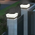 thumbnail image 4 of Solar Post Cap Lights Fits, Outdoor Fence Solar Powered Light, Villa Garden Fence Light, Column Wall Garden Lamp, Outdoor Waterproof Deck Solar Powered Lamp, Landscaping, Deck, Garden, 4 of 6