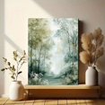 thumbnail image 6 of Misty Forest Landscape Canvas Print Wall Art for Living Room Bedroom Dining Room Office Hotel Hallway Entryway Decor, 6 of 8
