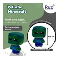 thumbnail image 3 of Peluche Zombie Ruz Verde Minecraft 17 cm, 3 of 4
