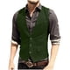 thumbnail image 1 of Camiseta sin mangas con cuello en V para hombre, color liso, sin mangas, cuello en V, informal, de moda, blusa para hombre, 1 of 7